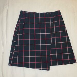 F&F Checkered Mini Skirt Y2K Style Women’s Size Small Black& Pink Preppy EUC